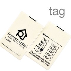 サイズu0026お名前タグ(5枚セット) - パターンレーベル